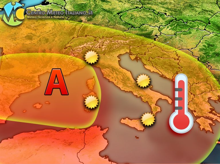 METEO – Nel WEEKEND la spunta di nuovo l’ALTA PRESSIONE con CALDO FUORI STAGIONE, i dettagli