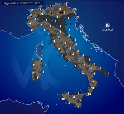 METEO - aria POLARE in arrivo sull'ITALIA, crollo termico e NEVE