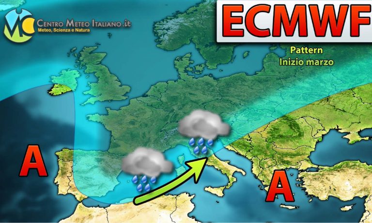 METEO – in arrivo fase di MALTEMPO sull’ITALIA, TEMPORALI e NEVE ad inizio PRIMAVERA