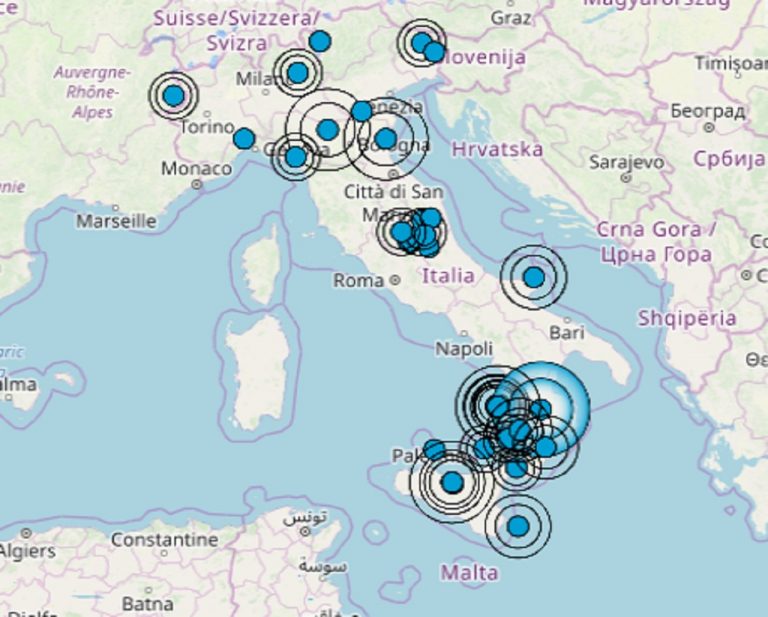 Terremoto, sciame sismico in corso nel Mar Tirreno: dati ufficiali INGV