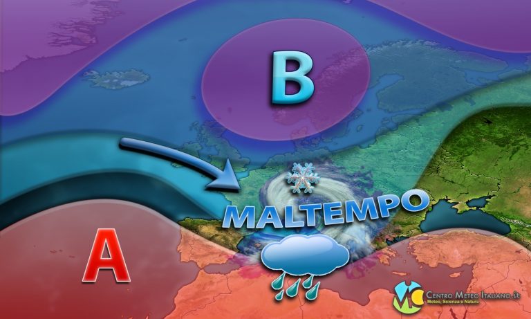 METEO – Il MALTEMPO è tornato in ITALIA con PIOGGE e TEMPORALI, ecco l’evoluzione delle prossime ore