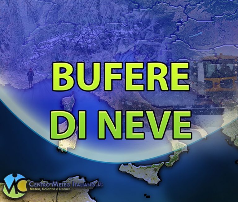 METEO – Bufere di NEVE in arrivo sull’ITALIA, LISTA zone COLPITE a breve