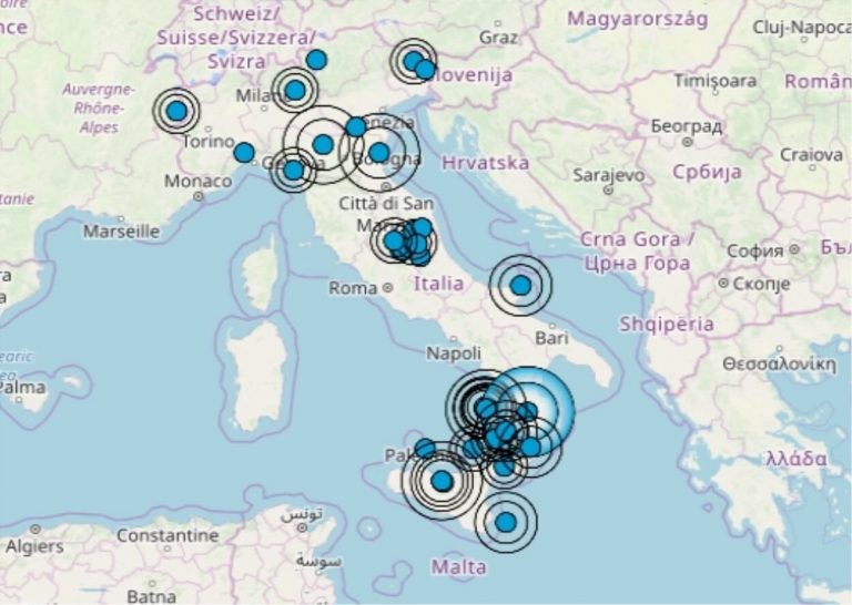 Terremoto in Sicilia oggi, 26 febbraio 2020, scossa M 2.2 isole Eolie – Dati Ingv