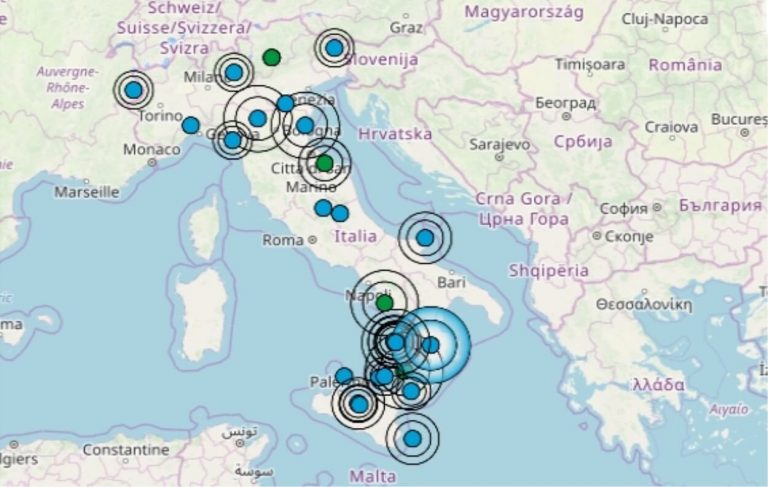 Terremoto in Italia oggi, 28 febbraio 2020, il riepilogo delle scosse registrate – Dati Ingv