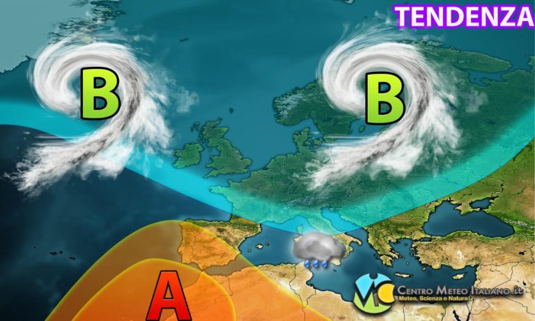 METEO – fase di MALTEMPO prolungata sull’ITALIA, ultime dai modelli