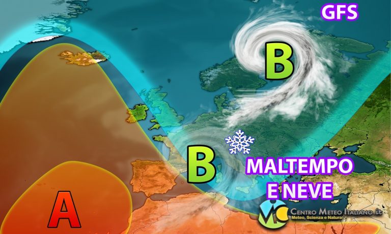 METEO – Bufere di NEVE sulle ALPI, PIOGGE e forti VENTI in tutta ITALIA, il MALTEMPO colpisce forte in queste ore