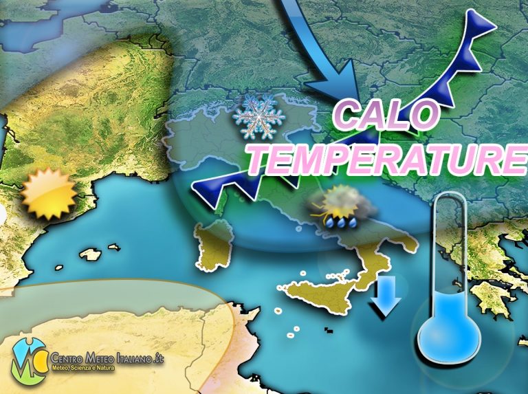 METEO ITALIA – CORRENTI NORDATLANTICHE in arrivo sullo stivale con CROLLO delle TEMPERATURE, ecco quando