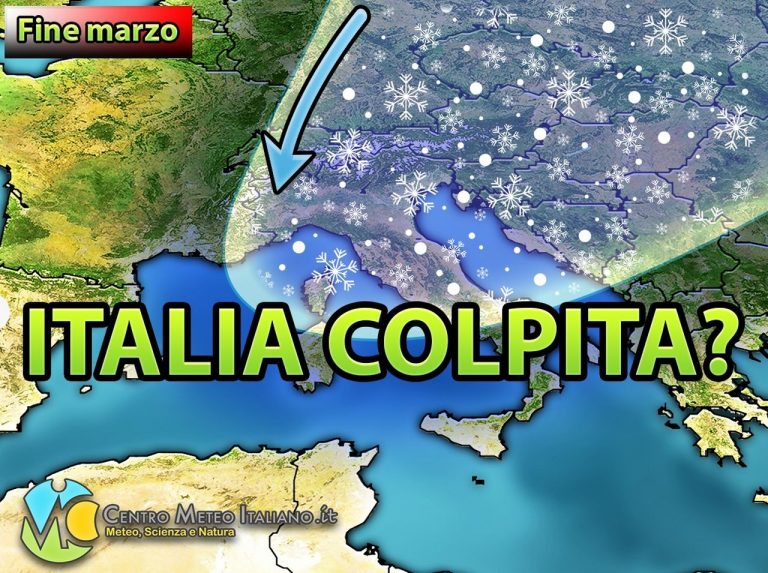 METEO – ONDATA di GELO ARTICO TARDIVO in arrivo sull’ITALIA con NEVE a BASSA QUOTA, ecco quando