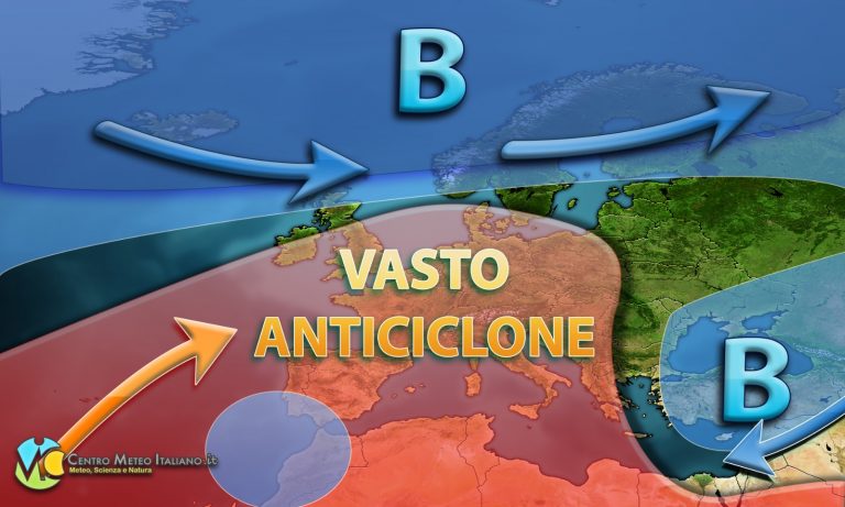 METEO – MOSTRUOSA ESPANSIONE dell’ANTICICLONE, ecco quali aree riesce ad avvolgere!