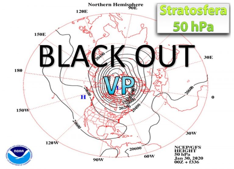 METEO – BLACK-OUT del VORTICE POLARE, risvolti FREDDI e PERTURBATI anche per l’ITALIA