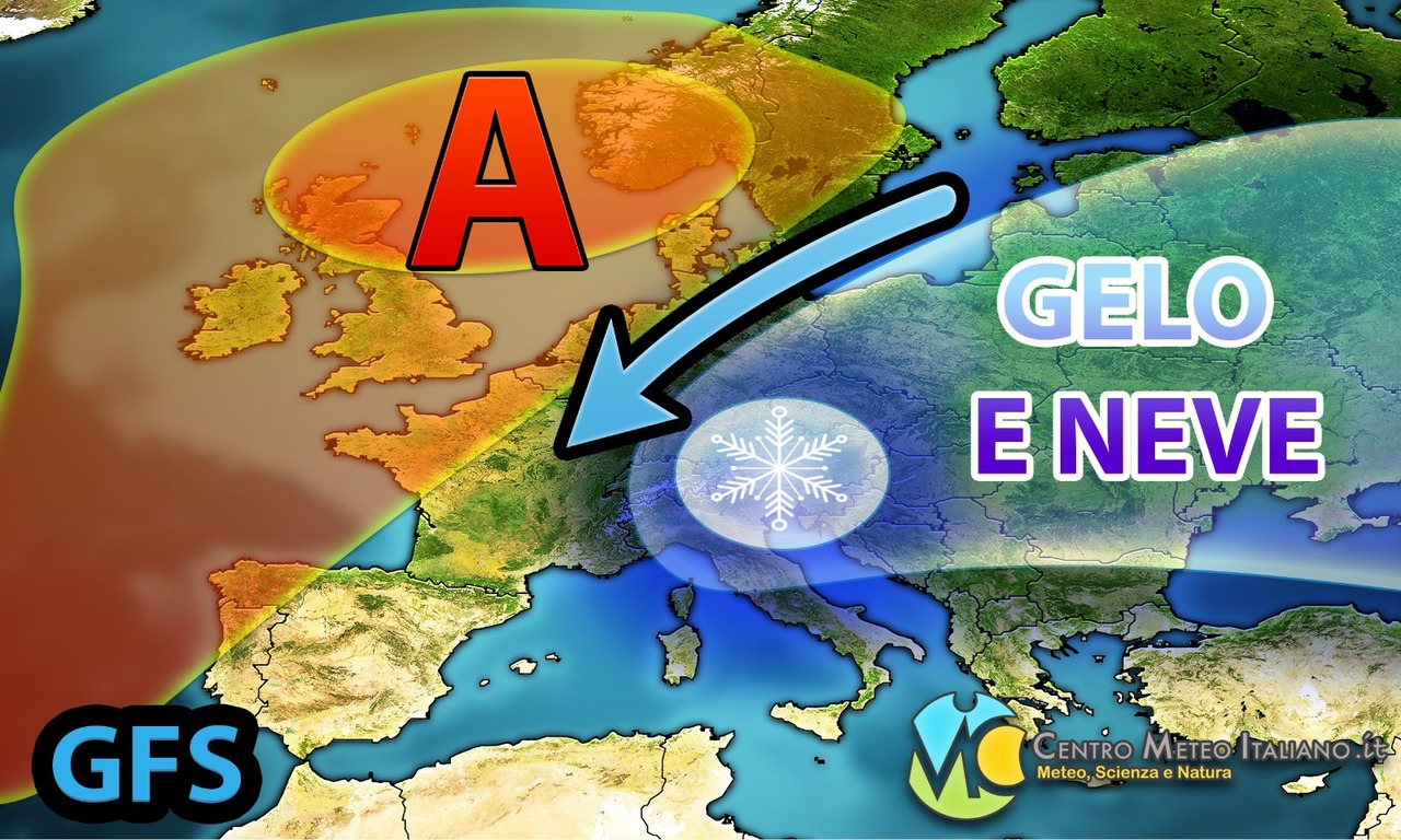 Gelo e neve in rotta verso l'Italia, inverno in ritardo?