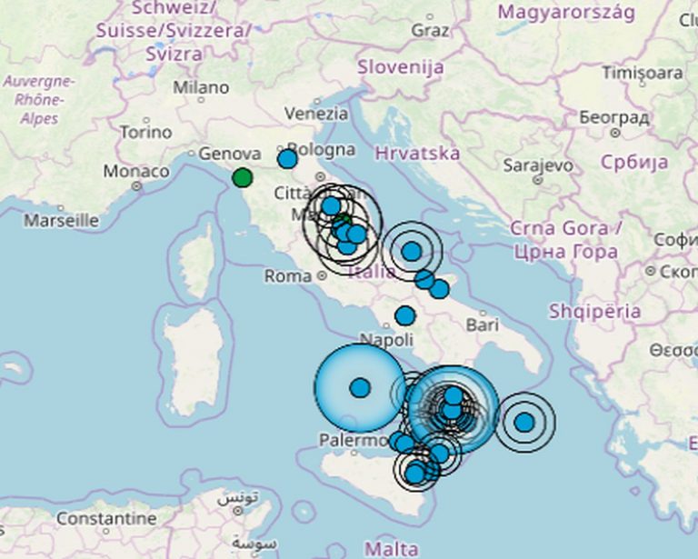 Terremoto oggi, sabato 28 settembre 2024: intensa scossa registrata nel Tirreno – Dati INGV