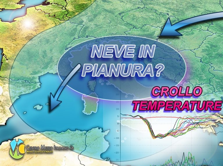 METEO – ATTENZIONE, arriva il GELO RUSSO con NEVE fino in PIANURA, ecco dove