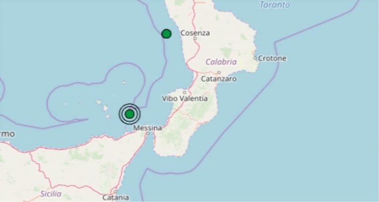 Terremoto in Calabria oggi, 21 marzo 2020, scossa M 2.2 costa calabra occidentale | Dati INGV