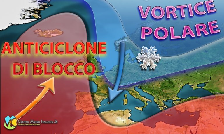 METEO – MALTEMPO sull’ITALIA, NUBIFRAGI sulle regioni meridionali e NEVE al nord