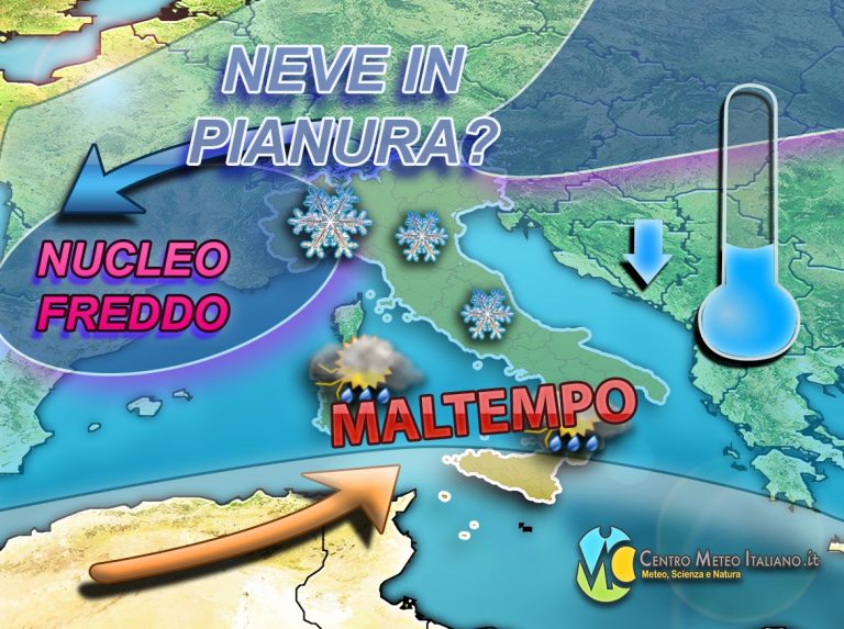 METEO – ATTENZIONE, nuovo ATTACCO ARTICO con NEVE fino in PIANURA? Ecco quando