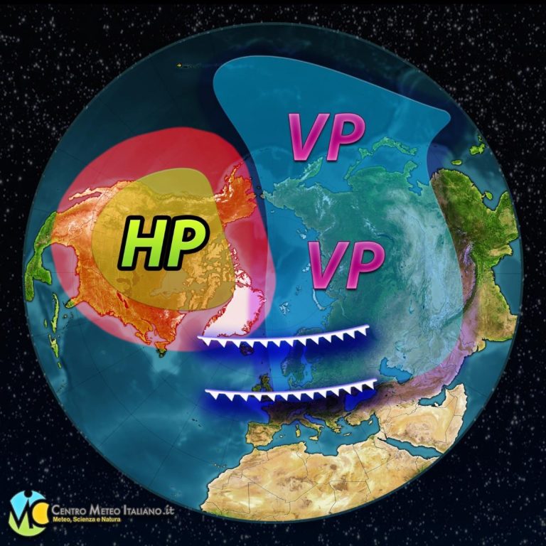 METEO – il VORTICE POLARE fa PIOMBARE in INVERNO l’EUROPA e parte dell’ITALIA