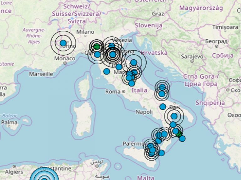 Scossa di terremoto registrata in provincia di Parma: i dati ufficiali INGV