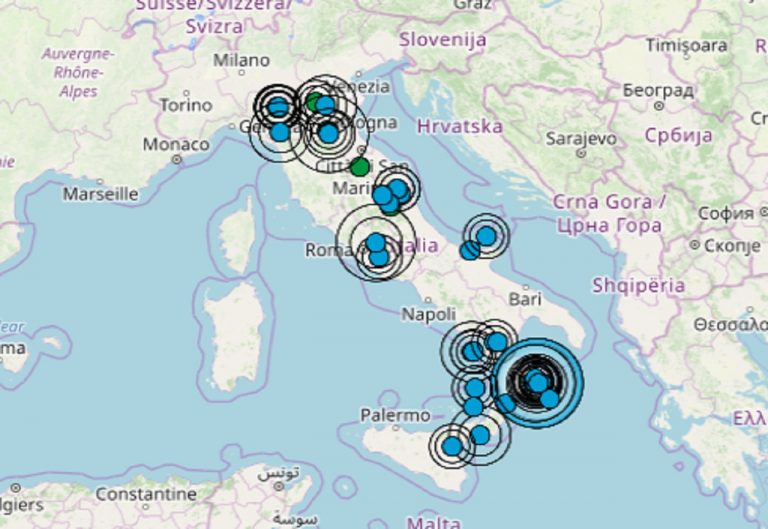 Scossa di terremoto registrata in provincia di Modena: i dati ufficiali INGV