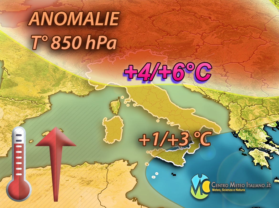 Meteo Italia: temperature oltre la media di diversi gradi.