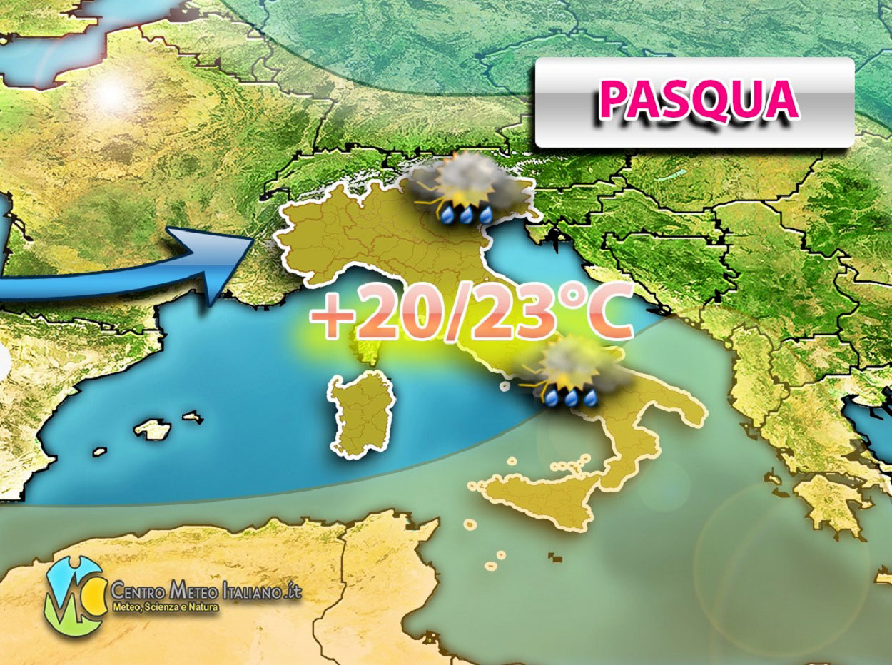 Ultimi aggiornamenti meteo per il weekend di Pasqua in Italia