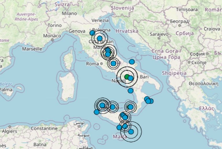 Terremoto, nuova scossa nettamente avvertita in provincia di Avellino: i dati ufficiali INGV