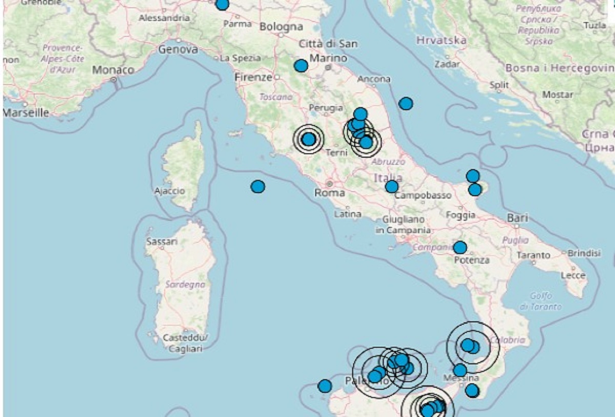 terremoto oggi
