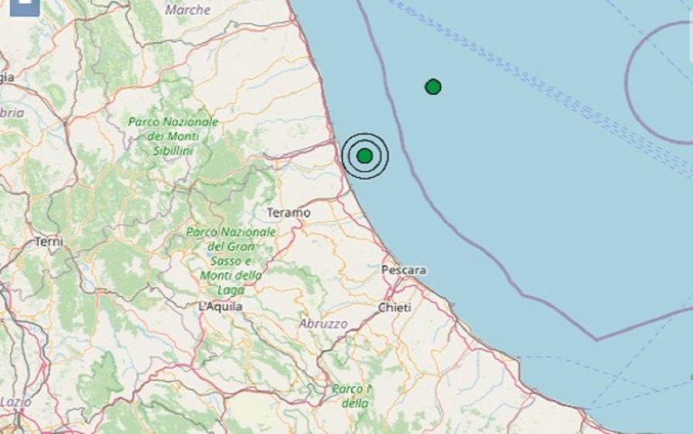 Terremoto in Abruzzo oggi, martedì 2 giugno 2020: scossa M. 2.6 sulla Costa Abruzzese – Dati INGV Terremoto in Abruzzo oggi, martedì 2 giugno 2020: scossa M. 2.6 sulla Costa Abruzzese – Dati INGV