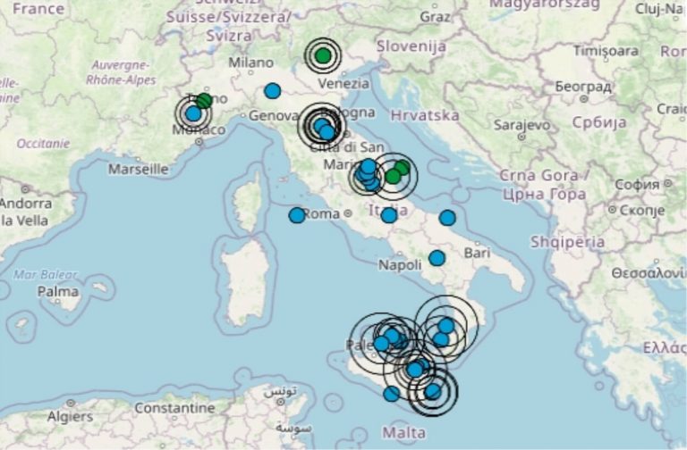 Terremoto in Italia oggi, mercoledì 3 giugno 2020: le scosse più importanti di giornata