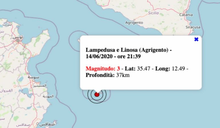 Terremoto oggi in Sicilia, 14 giugno 2020: in serata scossa M 3.0 in provincia di Agrigento – Dati INGV