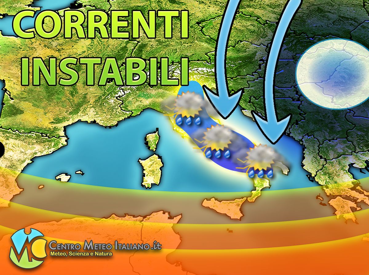 METEO ITALIA - Tra sole e FORTI TEMPORALI, il MALTEMPO ancora NON SI FERMA! Ecco le zone colpite