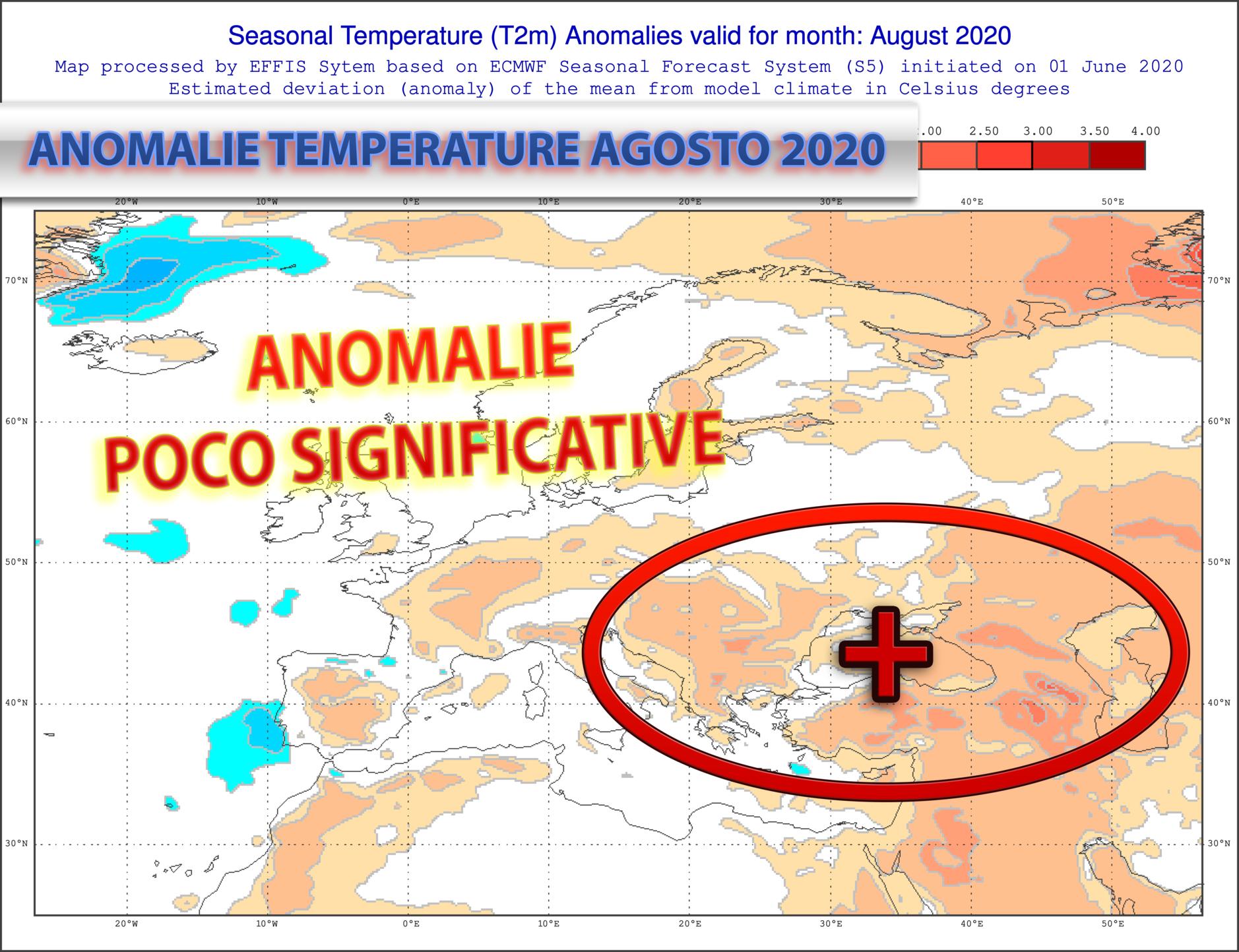 Tendenza meteo agosto 2020