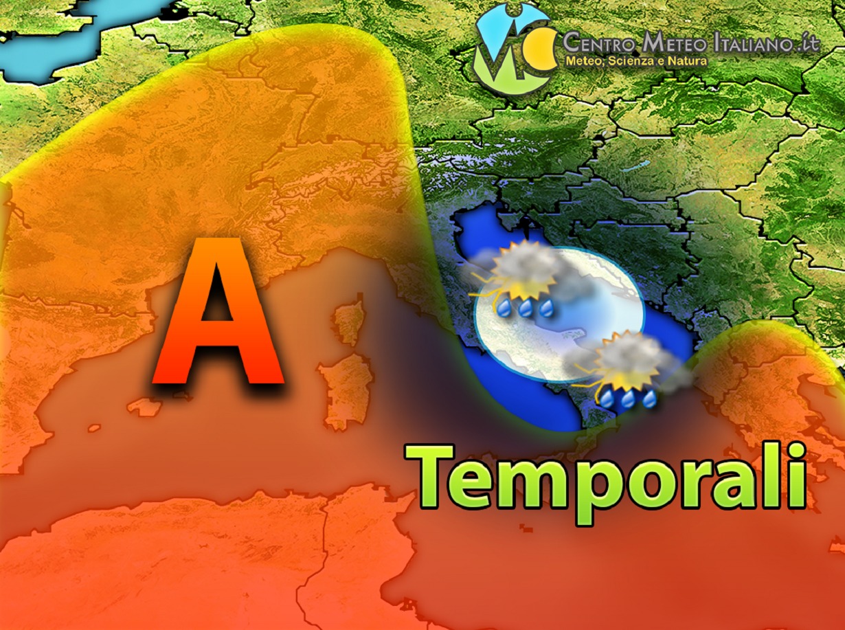 Peggioramento meteo nel weekend, goccia fredda in transito