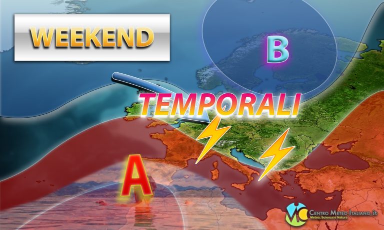 METEO – WEEKEND dalla DOPPIA FACCIA in ITALIA tra TEMPORALI e BEL TEMPO, i dettagli METEO – WEEKEND dalla DOPPIA FACCIA in ITALIA tra TEMPORALI e BEL TEMPO, i dettagli