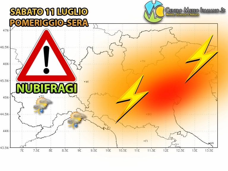 METEO – NUBIFRAGI e GRANDINATE imminenti sull’ITALIA, ecco le zone colpite METEO – NUBIFRAGI e GRANDINATE imminenti sull’ITALIA, ecco le zone colpite