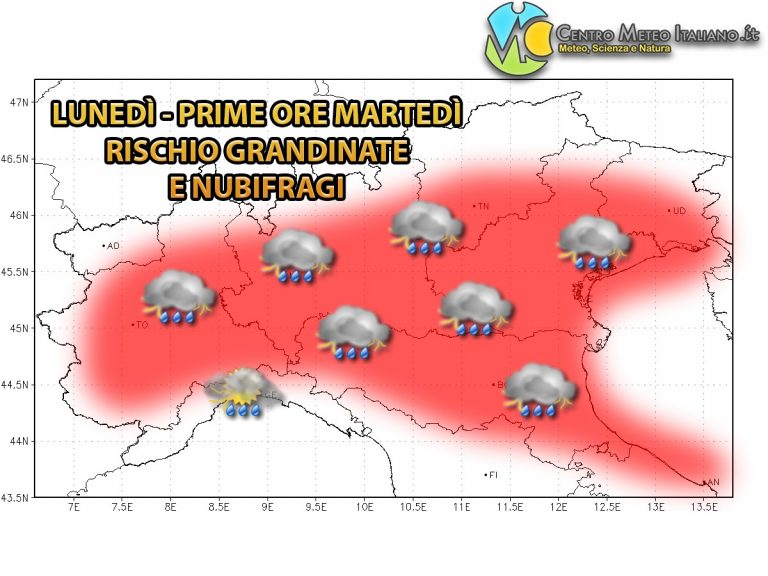 METEO MILANO - NUBIFRAGI nelle prossime ore, crollo delle ...