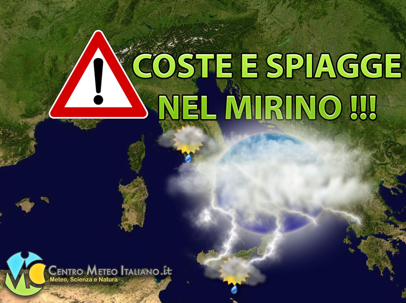 METEO ITALIA - Crollo delle TEMPERATURE, valori giù anche di 15ºC e NUBIFRAGI su molte regioni