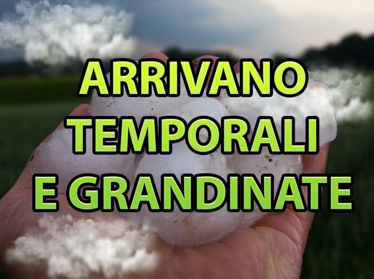 METEO – Cede l’anticiclone ad ovest, attesi FORTI TEMPORALI e GRANDINATE su queste zone