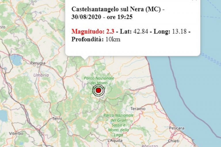 Terremoto Nelle Marche Oggi Domenica 30 Agosto 2020 Scossa M 2 3 In Provincia Di Macerata