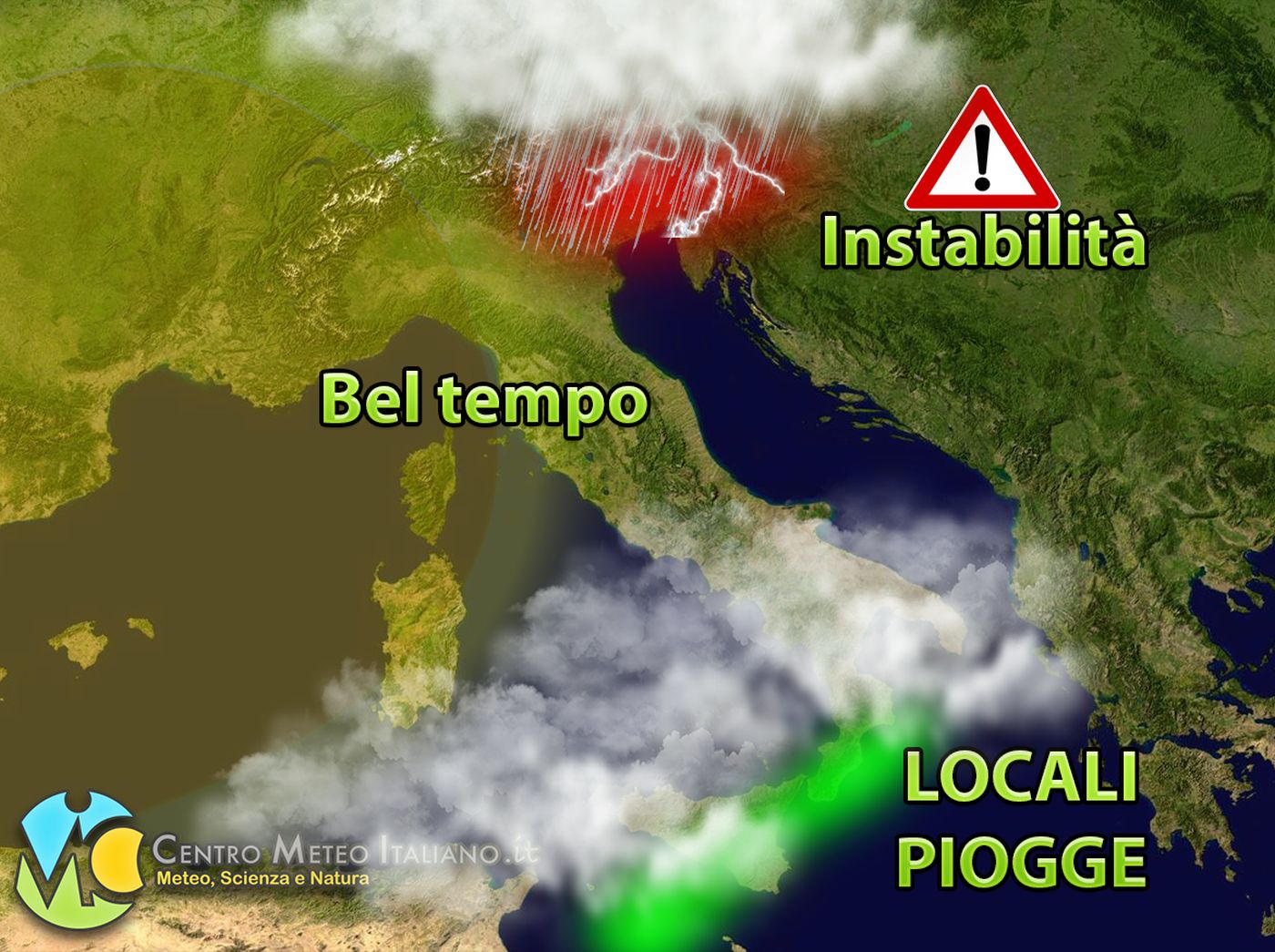 METEO ITALIA - Acquazzoni e TEMPORALI ancora attivi, CROLLO TERMICO in atto su molte regioni!