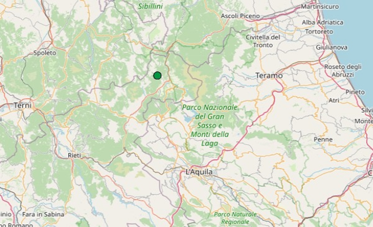 terremoto oggi