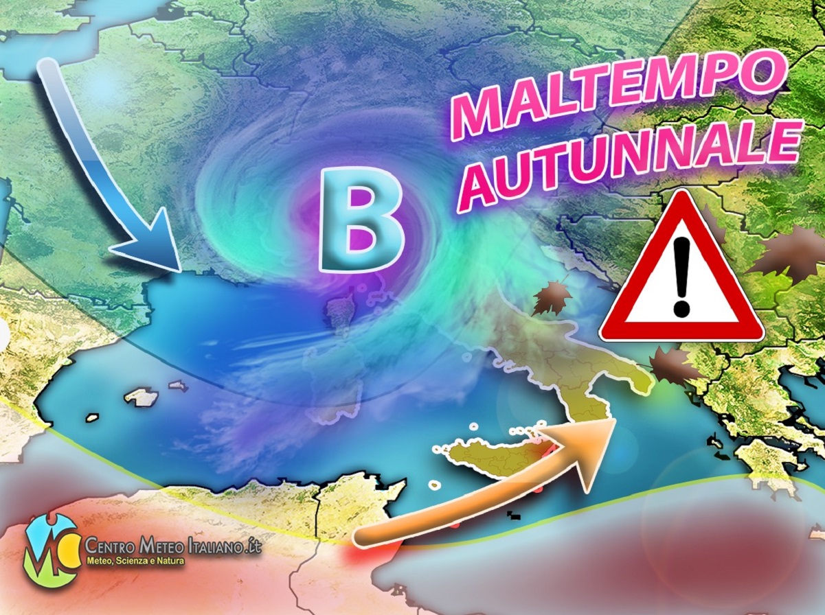 Meteo Autunno 2020: maltempo in arrivo in Italia con piogge e nevicate.
