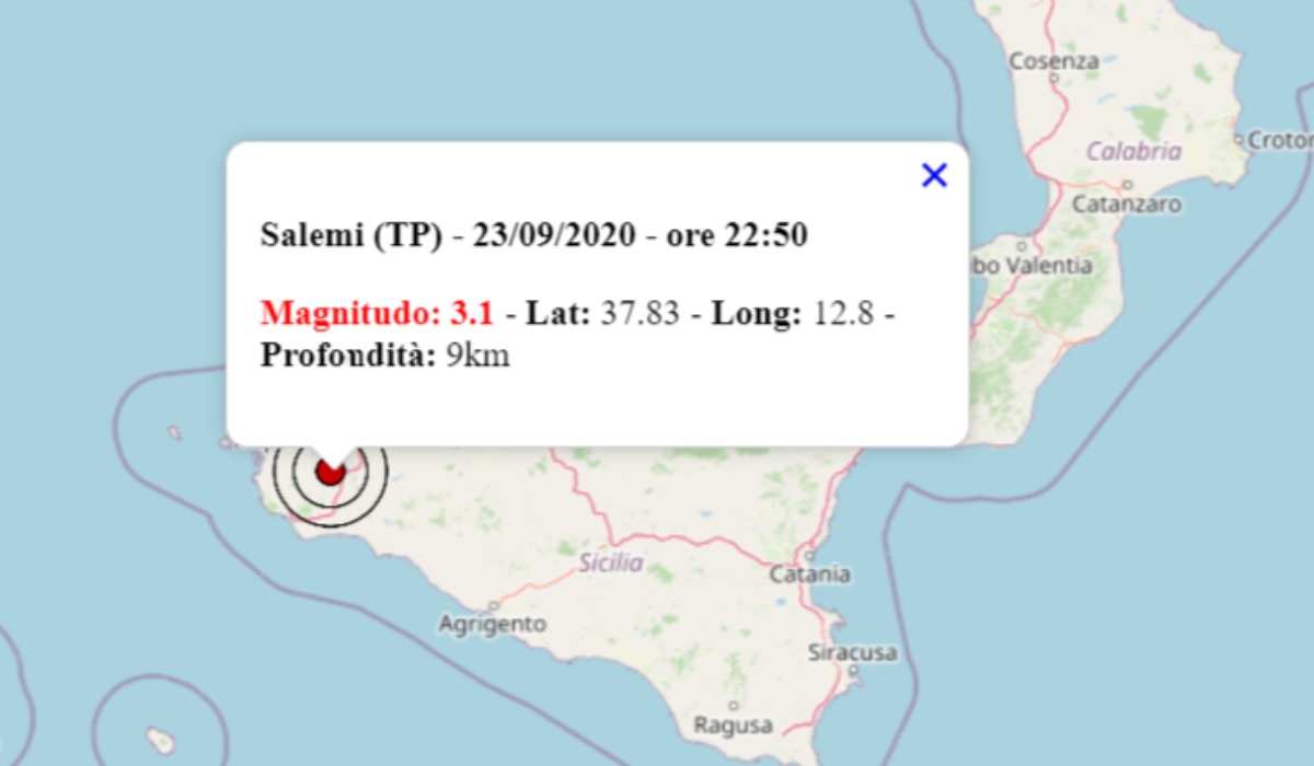 Le ultime scosse di terremoto registrate in Italia e all'estero - Foto @OpenStreetMap Contributors