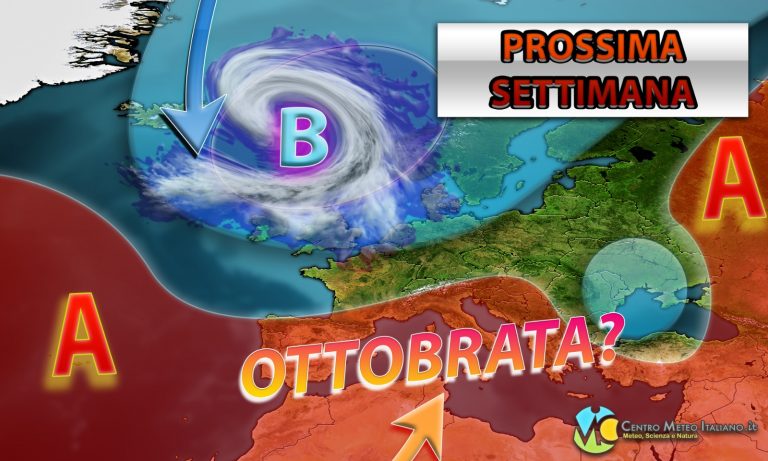 METEO – Rimonta ANTICICLONICA per la prossima SETTIMANA. Ottobrata in ARRIVO?