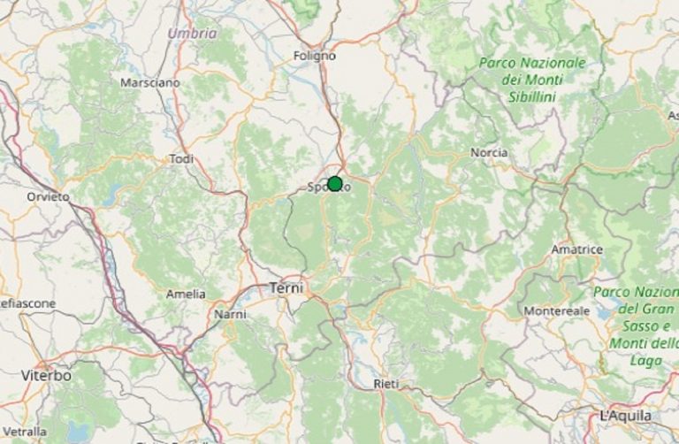Terremoto in Umbria oggi, 5 ottobre 2020: scossa M 2.1 in provincia di Perugia – Dati INGV