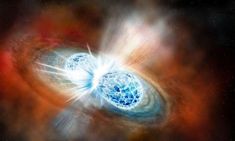 Gli astronomi rilevano un bagliore inquietante proveniente da una collisione di stelle di neutroni