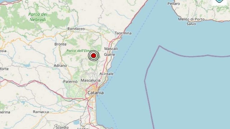 Terremoto in Sicilia oggi, martedì 12 gennaio 2021: scossa M 2.3 in provincia di Catania. Dati ufficiali INGV