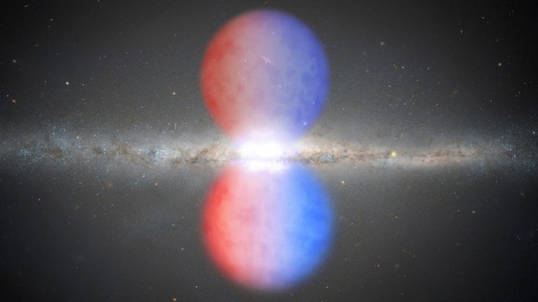 Rilevata la presenza di bolle giganti di raggi X che si espandono sopra e sotto il piano galattico Rilevata la presenza di bolle giganti di raggi X che si espandono sopra e sotto il piano galattico