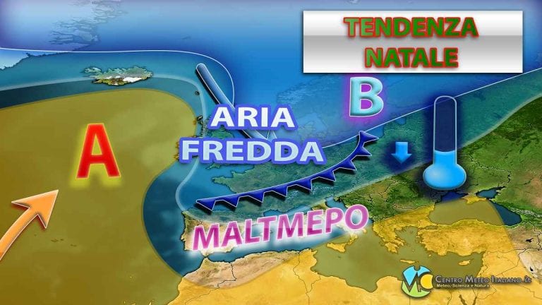 METEO – NATALE e S. Stefano con il FREDDO ARTICO e la NEVE a BASSA QUOTA, ecco i dettagli METEO – NATALE e S. Stefano con il FREDDO ARTICO e la NEVE a BASSA QUOTA, ecco i dettagli