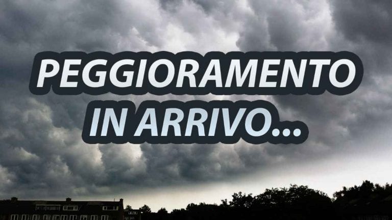 Meteo – Intensa perturbazione domani sull’Italia con piogge e temporali sparsi, anche intensi su alcune regioni